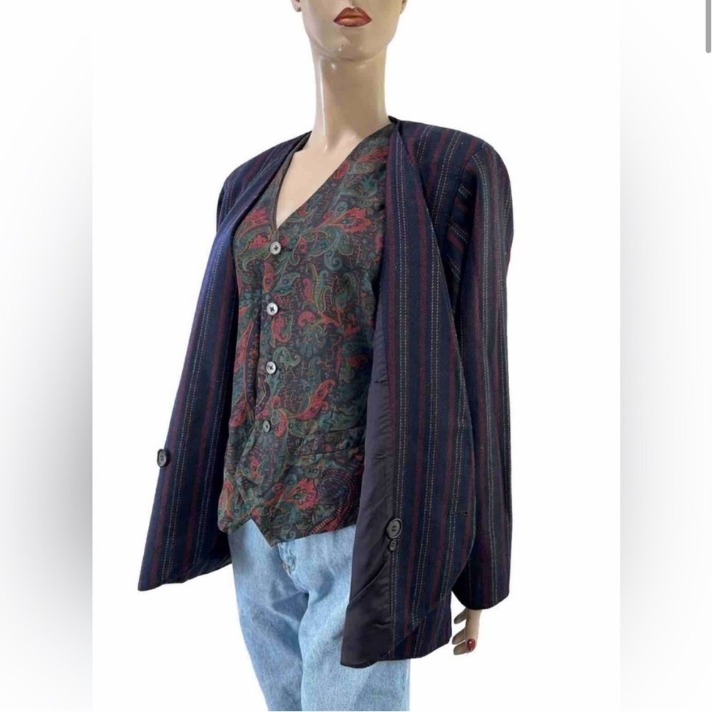 Peabody house jacket size:13/14 blue,red white